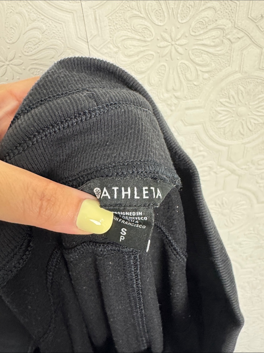 Athleta Black Jogger Sweatpants Size Small Athletic Lounge Pants - Picture 5 of 5